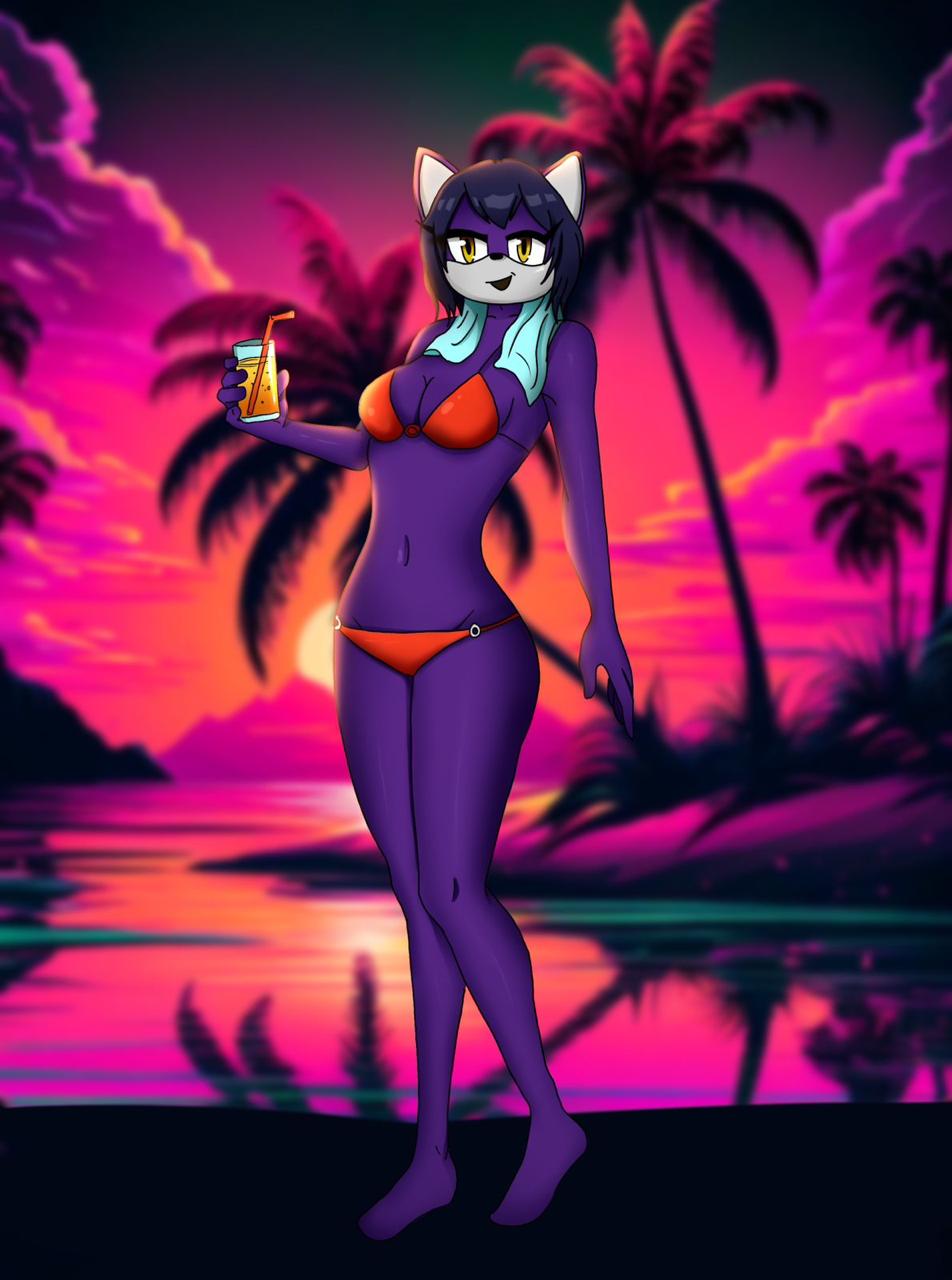 purple-skinned-anthropomorphic-cat